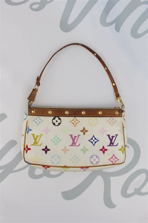 lv vintage white purse|louis vuitton small white purse.